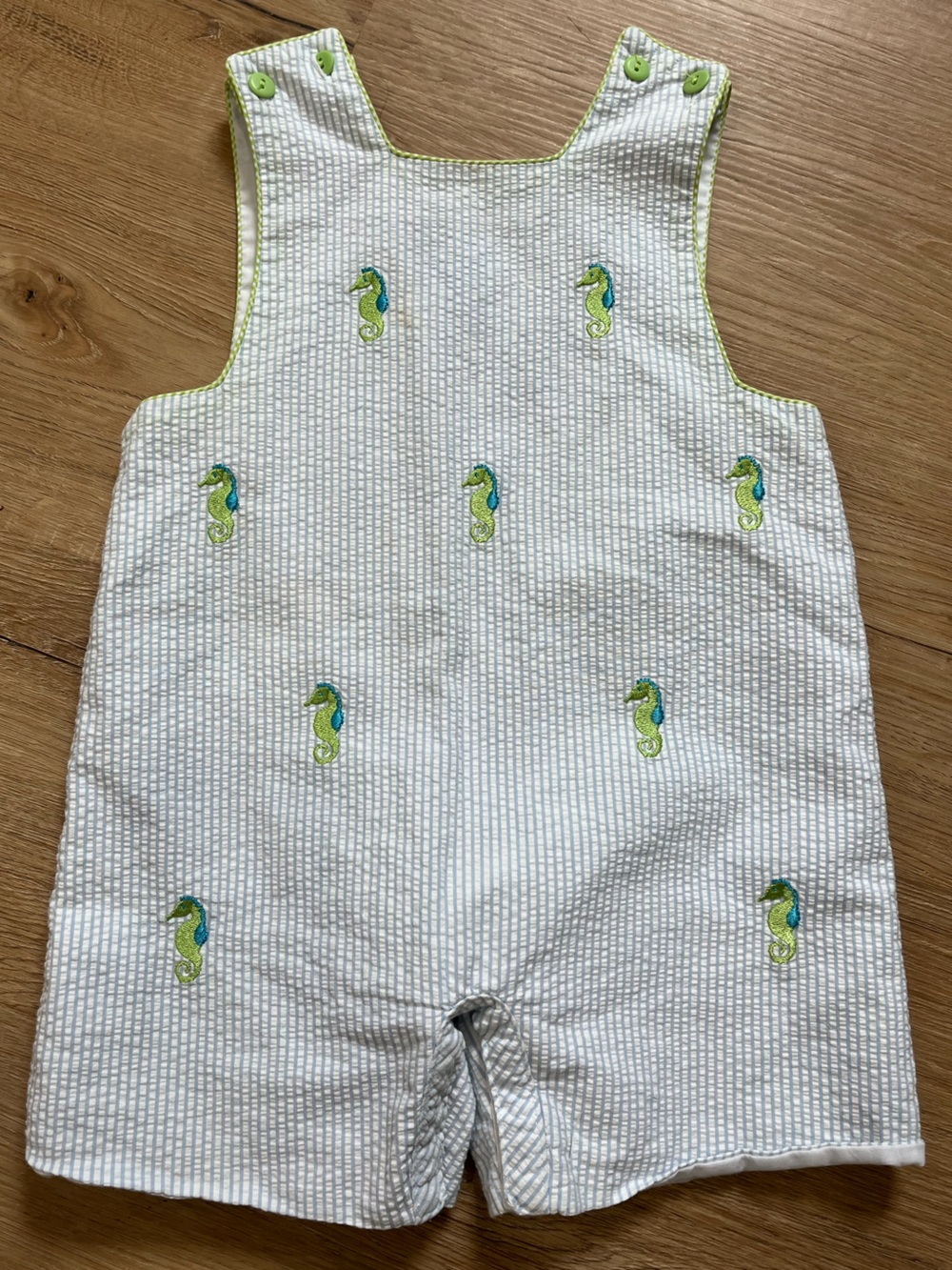 Ana Vini Hand Smocked Jumper With Seahorses
